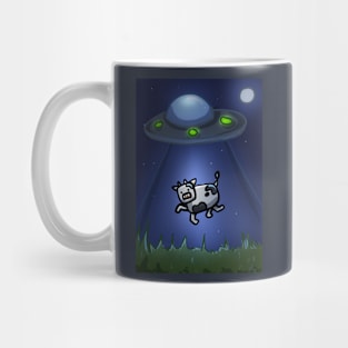 UFO Abducts A Cow Mug